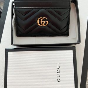 Gucci cardholder black with box